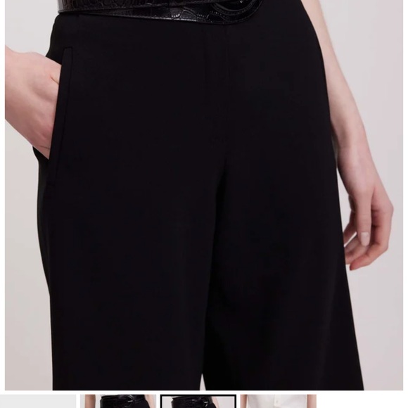 Anne Fontaine Maldivia black croc embossed belt - Picture 3 of 10